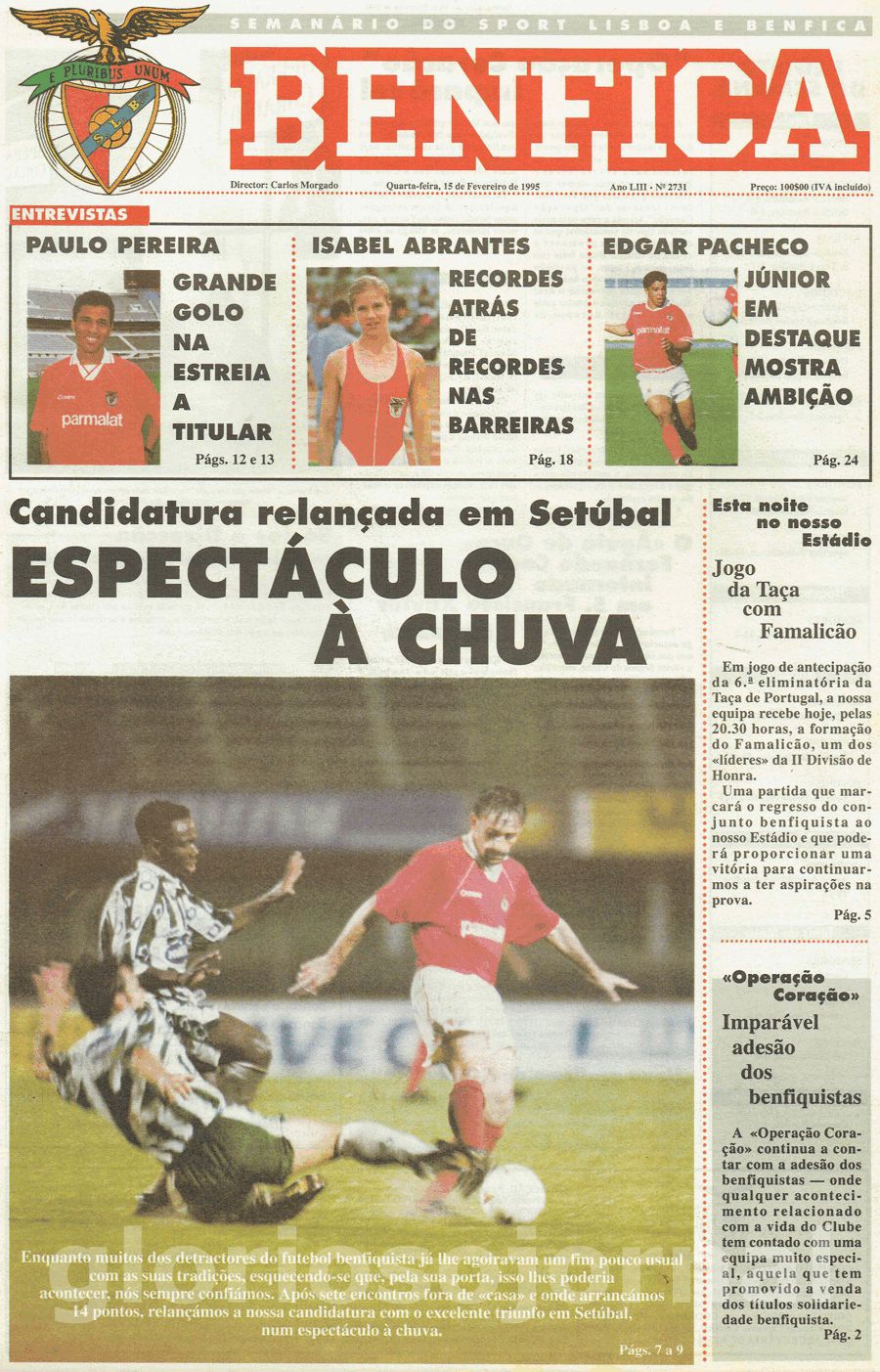 jornal o benfica 2731 1995-02-15